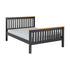 Monaco 5FT Bed High Foot End - Grey/Oak Effect